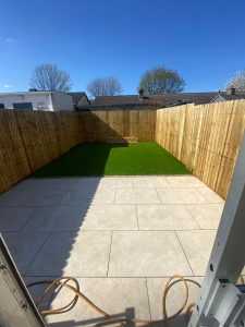 back garden patio & Artificial grass Dublin
