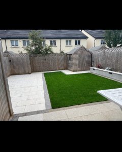 back garden patio & Artificial grass Dublin