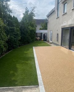 Resin Patio with Astro Turf