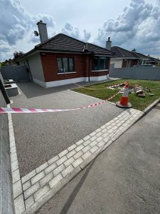 Brand new front driveways paving