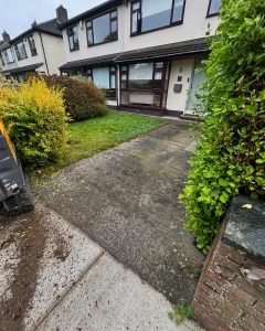 old concrete driveway transformed to tarmac driveway